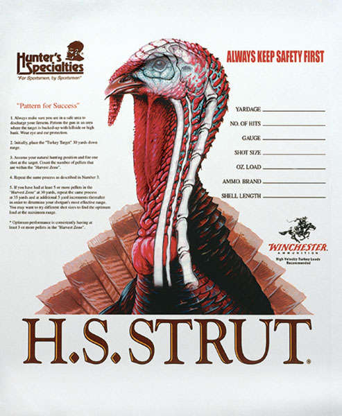 Targets Hunters Specialties Paper HS 06850             TURKEY PATTERN TARGETS